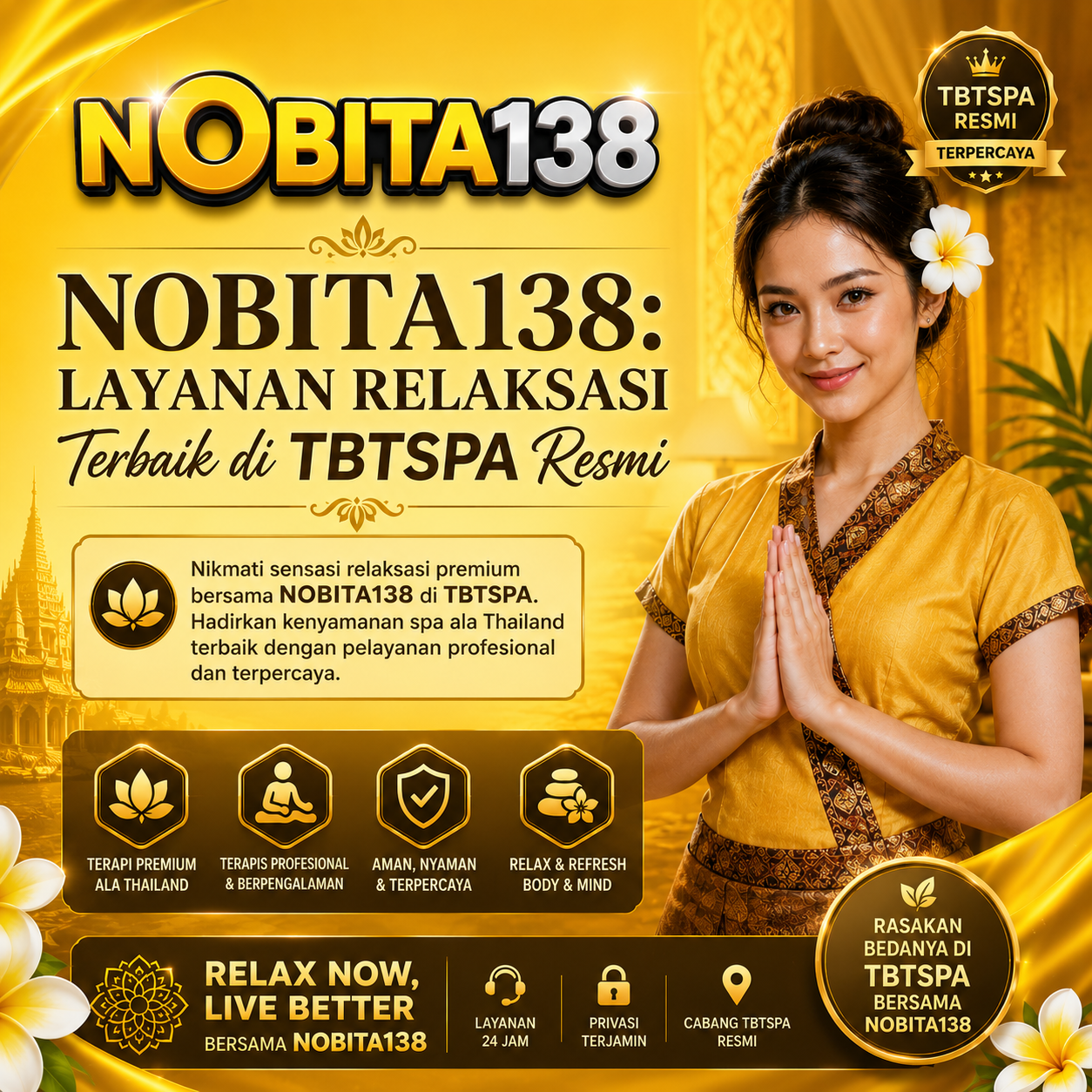 NOBITA138: Layanan Relaksasi Terbaik di TBTSPA Resmi